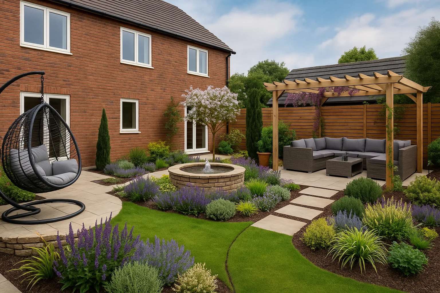 Complete garden transformation and redesign in Farnborough